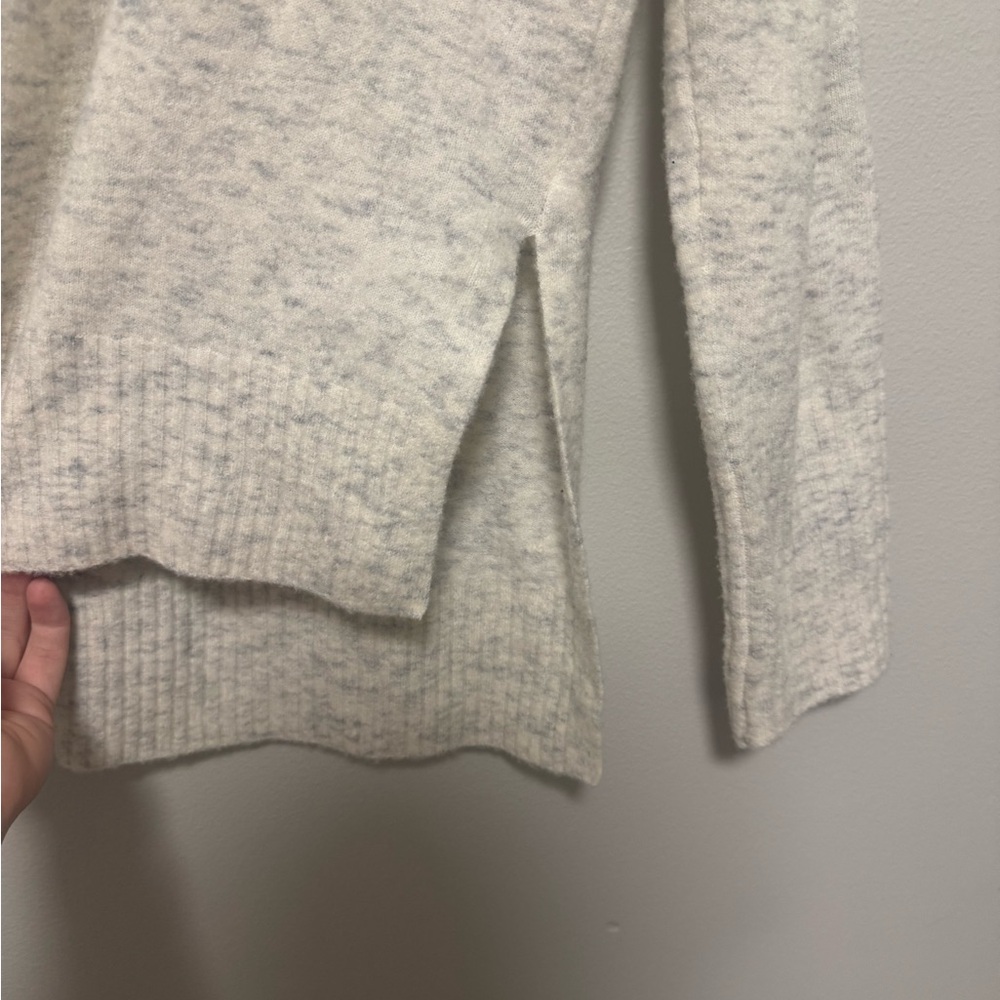 Athleta Transit Pullover Wool Sweater Turtleneck Heather Gray - Picture 5 of 8